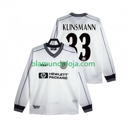 Camisola Tottenham Hotspur KLINSMANN 33 1997 Retro Homem Equipamento Primeiro 1999 Manga Comprida